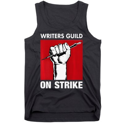 Writers Guild Of America On Strike Anti AI Chatbots WGA Tank Top