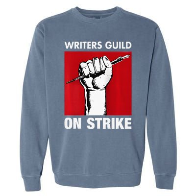 Writers Guild Of America On Strike Anti AI Chatbots WGA Garment-Dyed Sweatshirt