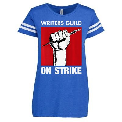 Writers Guild Of America On Strike Anti AI Chatbots WGA Enza Ladies Jersey Football T-Shirt