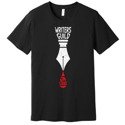 Writers Guild Of America On Strike Anti AI Chatbots WGA Premium T-Shirt