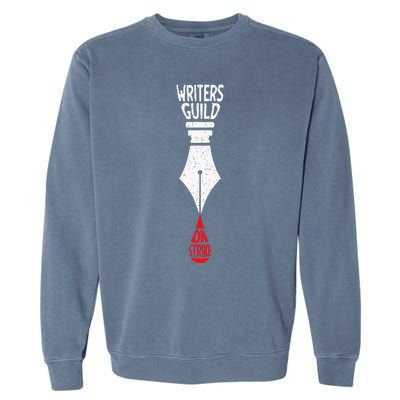 Writers Guild Of America On Strike Anti AI Chatbots WGA Garment-Dyed Sweatshirt