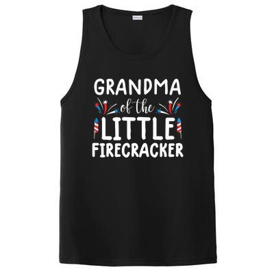 Wo grandma of the little firecracker funny 4th of july PosiCharge Competitor Tank