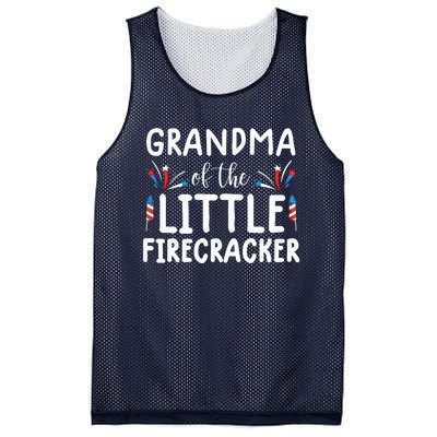 Wo grandma of the little firecracker funny 4th of july Mesh Reversible Basketball Jersey Tank