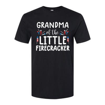 Wo grandma of the little firecracker funny 4th of july Softstyle CVC T-Shirt