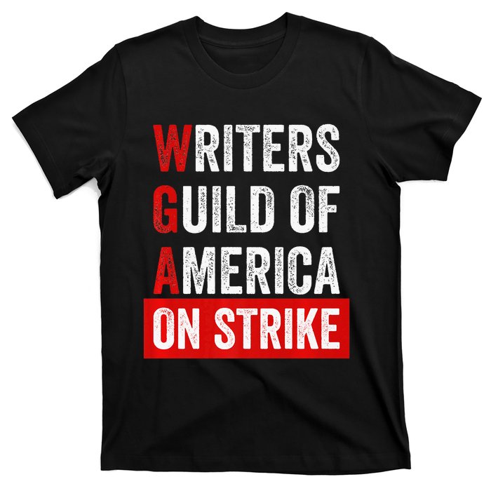 Writers Guild Of America On Strike WGA On Strike Anti Ai T-Shirt