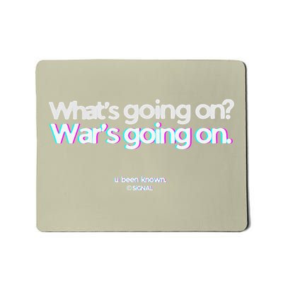 Whats Going On Wars Going On  War Protest Minimal Design Mousepad