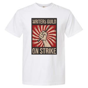 Writers Guild Of America On Strike Anti Ai Chatbots WGA Garment-Dyed Heavyweight T-Shirt