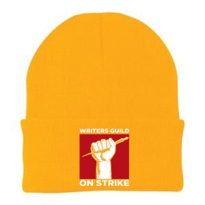 Writers Guild Of America On Strike Knit Cap Winter Beanie