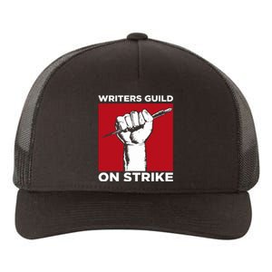 Writers Guild Of America On Strike Yupoong Adult 5-Panel Trucker Hat