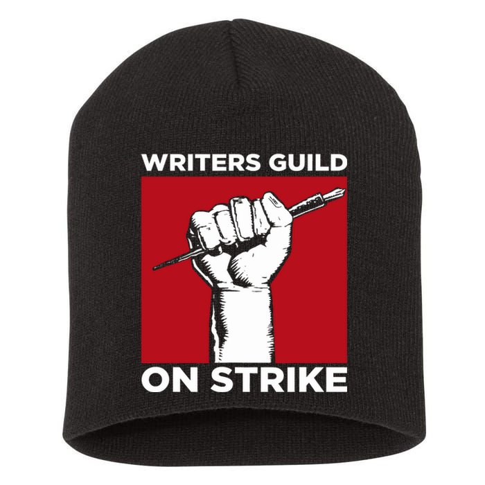 Writers Guild Of America On Strike Short Acrylic Beanie