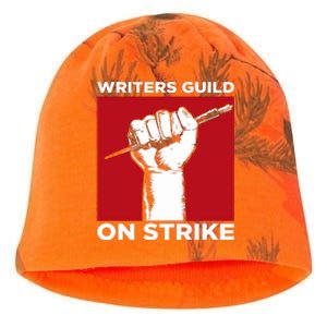 Writers Guild Of America On Strike Kati - Camo Knit Beanie