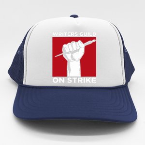 Writers Guild Of America On Strike Trucker Hat