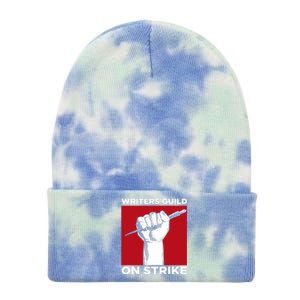 Writers Guild Of America On Strike Tie Dye 12in Knit Beanie