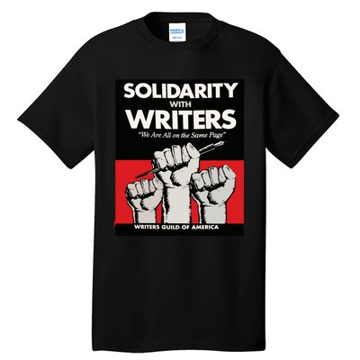 Writers Guild Of America On Strike Anti AI Chatbots WGA Tall T-Shirt