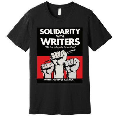 Writers Guild Of America On Strike Anti AI Chatbots WGA Premium T-Shirt