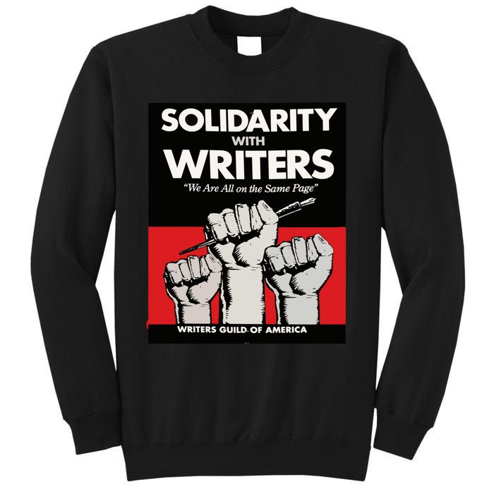 Writers Guild Of America On Strike Anti AI Chatbots WGA Tall Sweatshirt