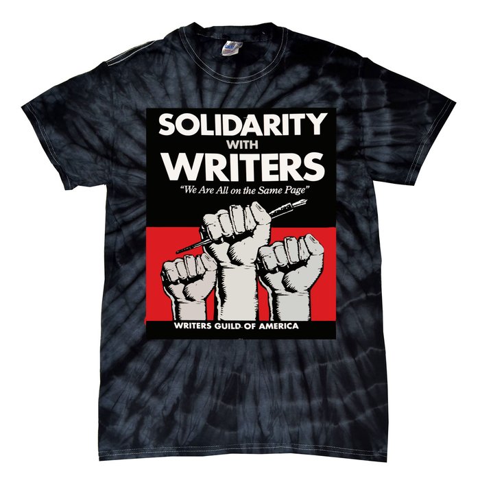 Writers Guild Of America On Strike Anti AI Chatbots WGA Tie-Dye T-Shirt