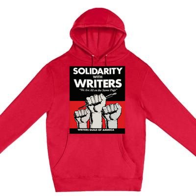 Writers Guild Of America On Strike Anti AI Chatbots WGA Premium Pullover Hoodie