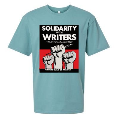 Writers Guild Of America On Strike Anti AI Chatbots WGA Sueded Cloud Jersey T-Shirt