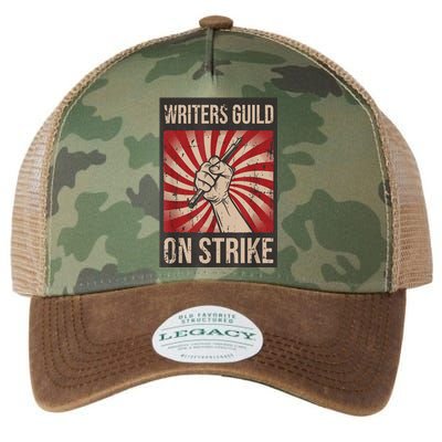 Writers Guild Of America On Strike Anti Ai Chatbots WGA Legacy Tie Dye Trucker Hat