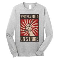 Writers Guild Of America On Strike Anti Ai Chatbots WGA Long Sleeve Shirt