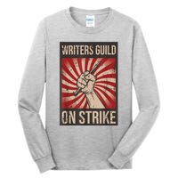 Writers Guild Of America On Strike Anti Ai Chatbots WGA Tall Long Sleeve T-Shirt