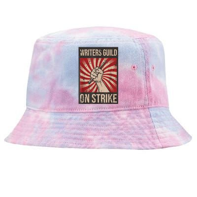 Writers Guild Of America On Strike Anti Ai Chatbots WGA Tie-Dyed Bucket Hat