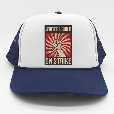 Writers Guild Of America On Strike Anti Ai Chatbots WGA Trucker Hat