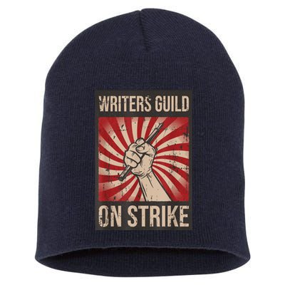 Writers Guild Of America On Strike Anti Ai Chatbots WGA Short Acrylic Beanie