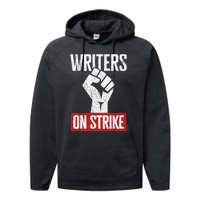 Writers Guild Of America On Strike Anti AI Chatbots WGA Performance Fleece Hoodie