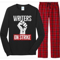 Writers Guild Of America On Strike Anti AI Chatbots WGA Long Sleeve Pajama Set