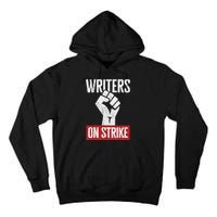 Writers Guild Of America On Strike Anti AI Chatbots WGA Tall Hoodie