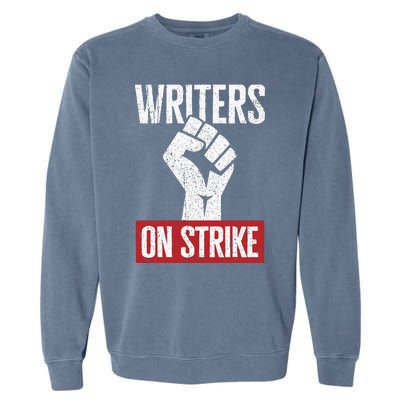 Writers Guild Of America On Strike Anti AI Chatbots WGA Garment-Dyed Sweatshirt