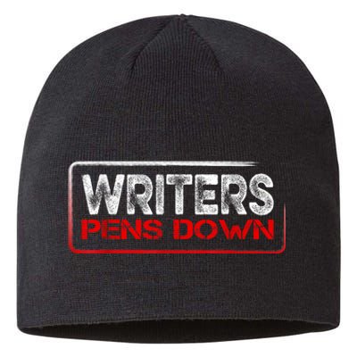 Writers Guild Of America On Strike Writers Pens Down WGA Sustainable Beanie