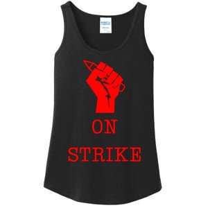 Writers Guild Of America On Strike Anti AI Chatbots WGA Ladies Essential Tank