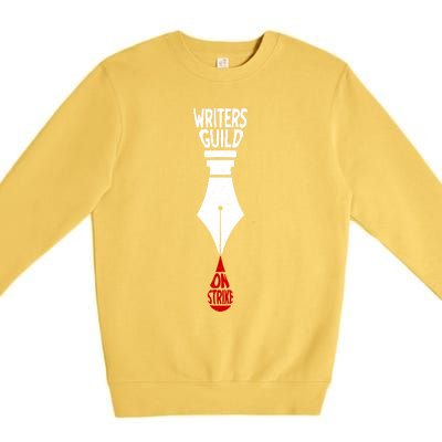 Writers Guild Of America Strike Spread Writing Stories WGA Premium Crewneck Sweatshirt