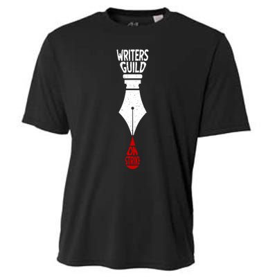 Writers Guild Of America Strike Spread Writing Stories WGA Cooling Performance Crew T-Shirt