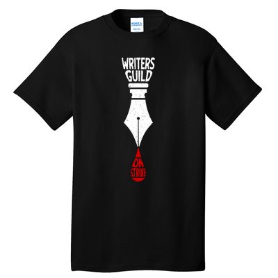 Writers Guild Of America Strike Spread Writing Stories WGA Tall T-Shirt