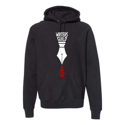 Writers Guild Of America Strike Spread Writing Stories WGA Premium Hoodie