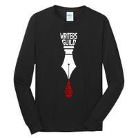 Writers Guild Of America Strike Spread Writing Stories WGA Tall Long Sleeve T-Shirt