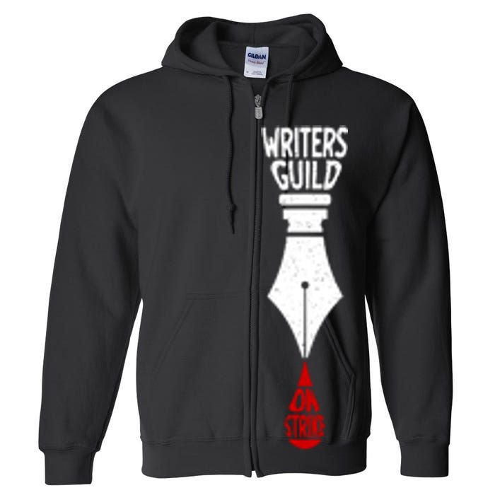 Writers Guild Of America Strike Spread Writing Stories WGA Full Zip Hoodie