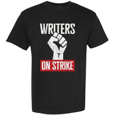 Writers Guild Of America On Strike Anti AI Chatbots WGA Garment-Dyed Heavyweight T-Shirt