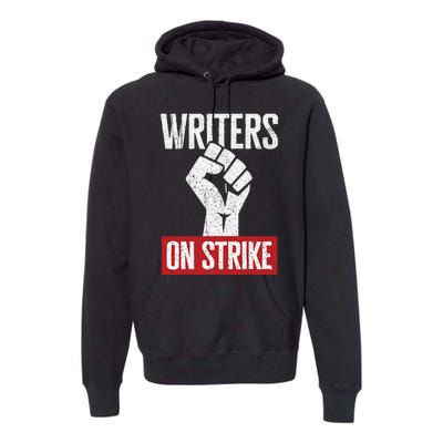 Writers Guild Of America On Strike Anti AI Chatbots WGA Premium Hoodie