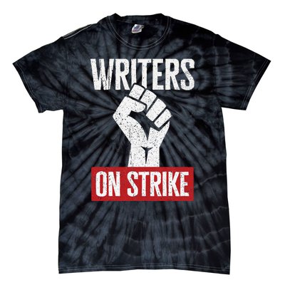 Writers Guild Of America On Strike Anti AI Chatbots WGA Tie-Dye T-Shirt