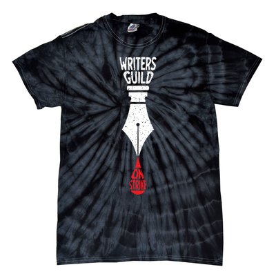 Writers Guild Of America On Strike Anti AI Chatbots WGA Tie-Dye T-Shirt