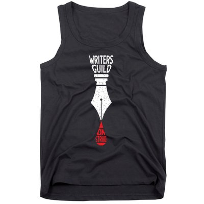 Writers Guild Of America On Strike Anti AI Chatbots WGA Tank Top