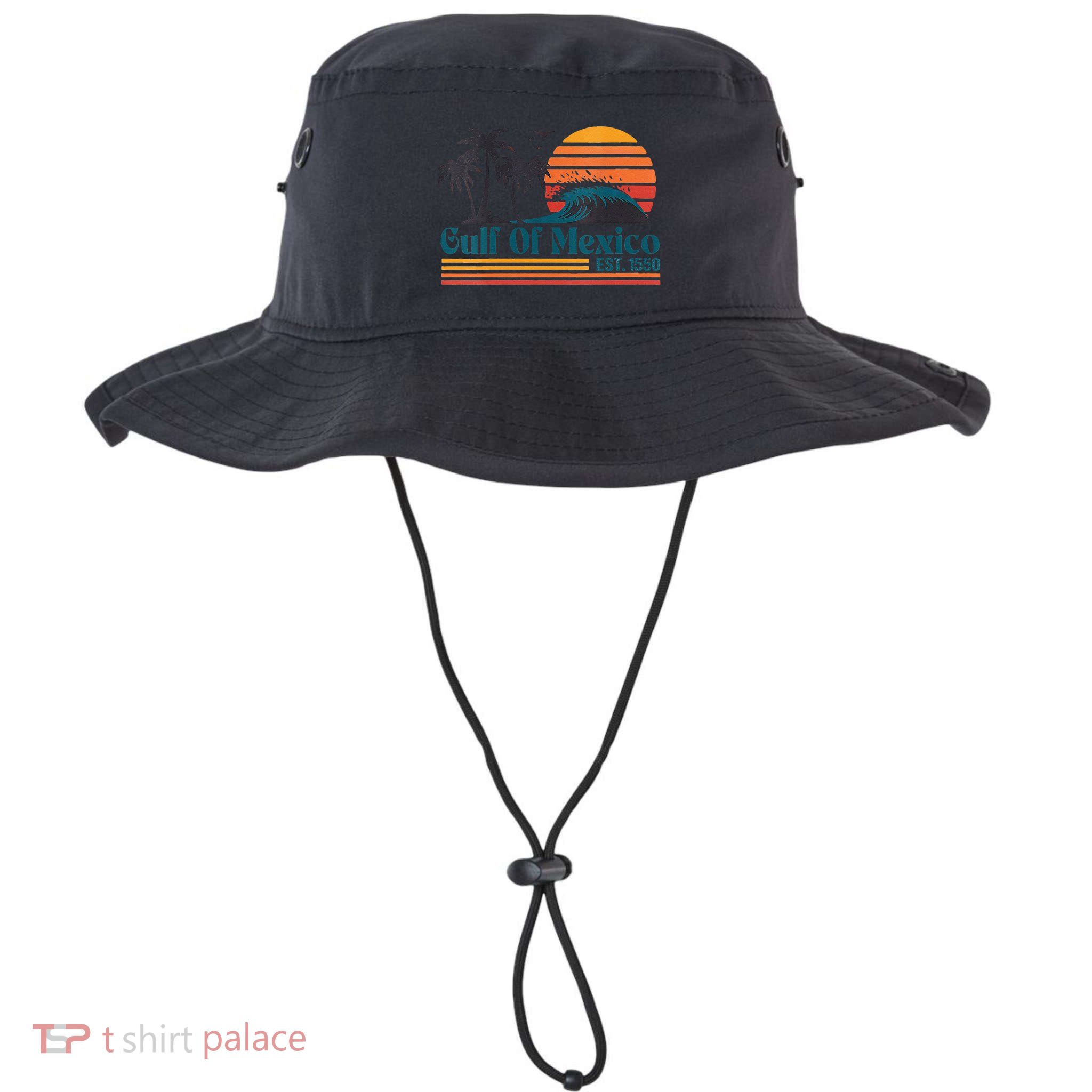 Women Gulf Of Mexico Est 1550 Retro Vintage Beach Gulf Of Mexico Bucket Hat