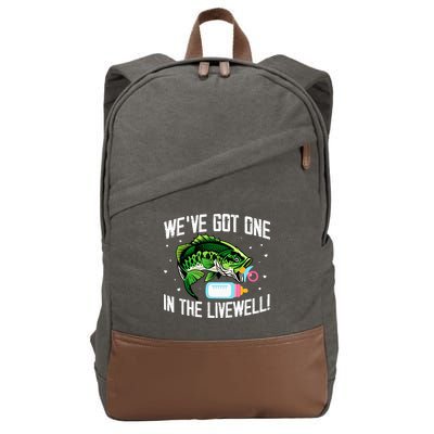 We've Got One In The Livewell Pregnancy Announcement Cotton Canvas Backpack
