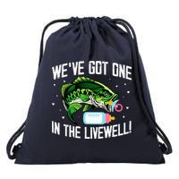 We've Got One In The Livewell Pregnancy Announcement Drawstring Bag