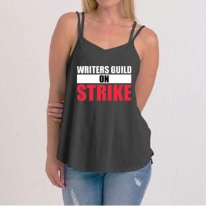 Writers Guild On Strike WGA Strike Anti AI Women's Strappy Tank